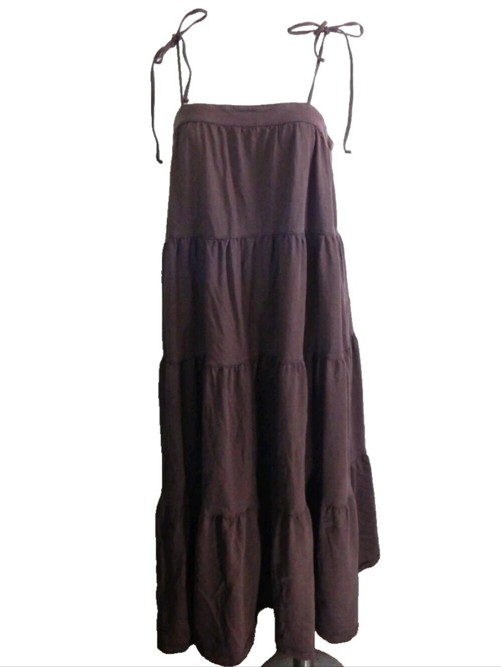 American Eagle Sunchaser Knit Tie Shoulder Dress